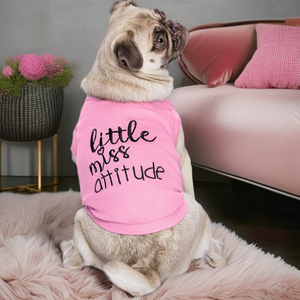 Simpatiche camicie per animali domestici con gatto cane XL miglior amico peloso calamita piccolo atteggiamento da Miss 'la cautela non può controllare il mio leccaglio lavoro poco - Product Image 4