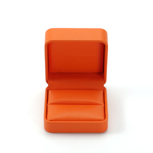 Boîte à bijoux FANXI, boîte à bracelet en cuir PU, couleur orange, emballage personnalisé avec logo, boîte à bijoux - Product Image 4