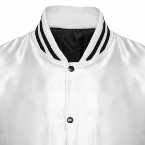 Blousons universitaires à capuche en satin de soie pour hommes, coupe-vent, avec logo personnalisé sur le devant, écologiques, vente en gros OEM, haute qualité pour l'hiver - Product Image 3