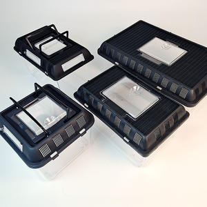 Caja de plástico transparente para Reptiles y animales pequeños, jaula de lagartija, Tarantula, casa de mascotas - Product Image 6