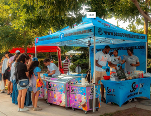 Tente <span class=keywords><strong>de</strong></span> Vente Alimentaire Personnalisée, Barnum Publicitaire 10x10, Vente Chaude, pour Barbecues Extérieurs, Marchés, Festivals, Food Trucks, Stands - Product Image 6