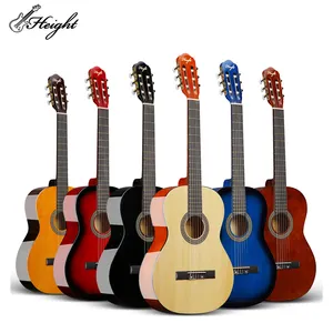 Цветные стандартные гитары OEM и ODM для начинающих, гитары, гитары от поставщика, все твердые гитары