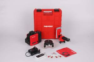 Homset เลเซอร์ 12 เส้นลําแสงสีเขียวพร้อมรีโมทคอนโทรล ระดับเลเซลข้ามเส้นแนวนอนและแนวตั้ง - Product Image 3