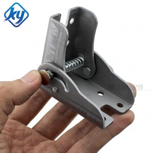 Furniture Hinge 90 Degree Self Locking <b>Folding</b> Hardware For <b>Table</b> Chair Q235 Iron Surface Mount Industrial Design - Product Image 3