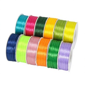 Nastro in Raso Poliestere Doppio Lato per Natale, Larghezza 0,3 cm, Vendita all'Ingrosso, Fiocco a Farfalla, Segnalibro, 91m - Product Image 2