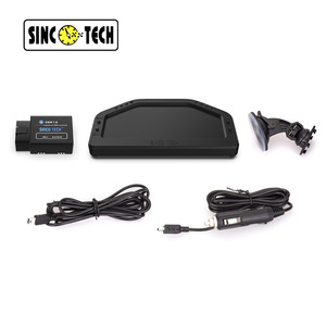 SINCO TECH Universal OBD2 Digital Dashboard DO921 7-Color Tachometer <b>Speedometer</b> <b>Car</b> Monitor - Product Image 3
