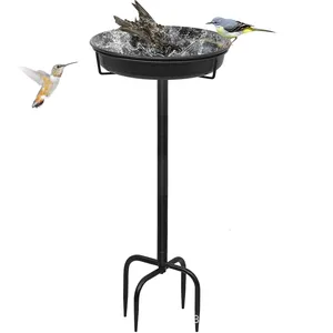 Rétro Ferronnerie Mangeoire À <span class=keywords><strong>Oiseaux</strong></span> Jardin Cour En Plein Air Arrangement De Fleurs Décoration Petit Oiseau Bain <span class=keywords><strong>Bassin</strong></span> En Gros en Stock - Product Image 3