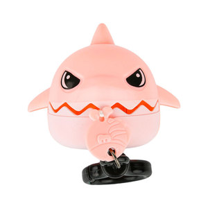 Porte-clés créatif en plastique en forme de requin mignon et amusant, mini dessin animé, avec cordon de serrage, idéal comme cadeau, vente chaude - Product Image 3