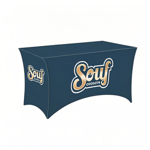 Tovaglia in tessuto da 6 piedi e 8 piedi stampata con Logo personalizzato banchetti e feste pubblicitarie per matrimoni - Product Image 1