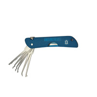 HAOSHI — ouvre-porte pliable au couteau, outil multifonction vert, jeux de réparation pour le verrouillage, nouveauté,