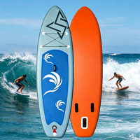 Planche de SUP gonflable à grande flottabilité et grand volume, système à 3 ailerons, pack complet d'accessoires, planche à pagaie pliable pour le camping
