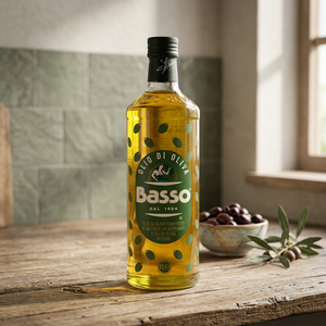 Huile d'olive en bouteille de 750 ml, qualité supérieure, Frantoio Basso, Italie, pour la cuisine - Product Image 2
