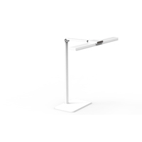 Lampe de table LED intelligente compacte, design européen moderne, luminosité réglable pour chambre à coucher, bureau et lecture nocturne