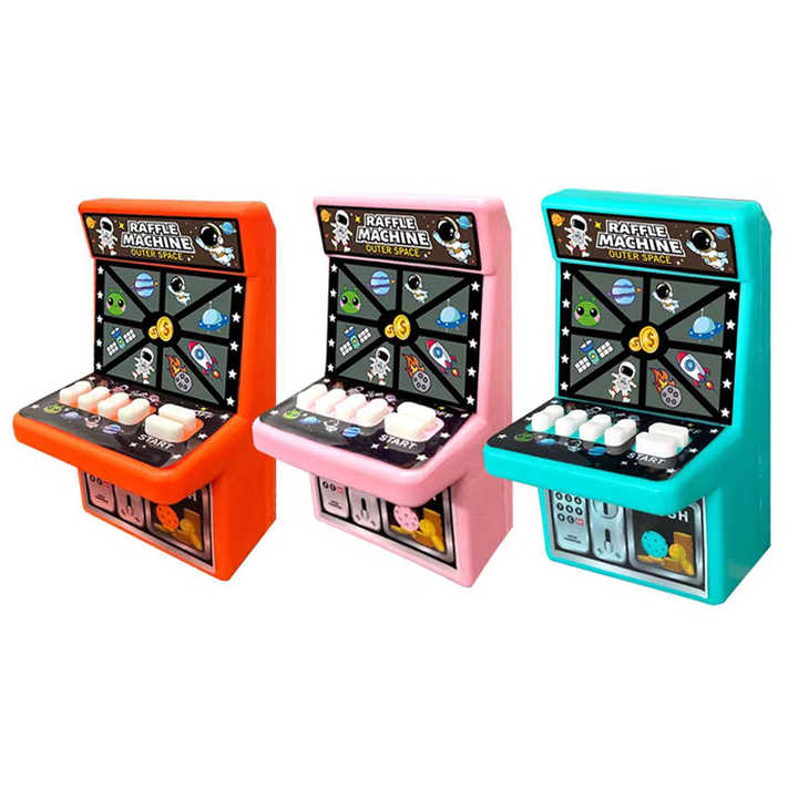 QS New Design KIds Funny Raffle Lotterty Machine Toys 3 Style Plastic ...