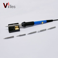 NEW 110-220Vはんだキット60W Temperature Controlled電気はんだごてセットRepairためWeldingツール