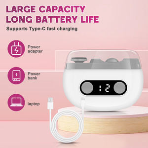 Coupe-<span class=keywords><strong>ongles</strong></span> électrique 2 en 1 avec lumière, lime à <span class=keywords><strong>ongles</strong></span>, polisseuse, outil de toilettage 2 en 1 <span class=keywords><strong>pour</strong></span> adultes, enfants, bébés, <span class=keywords><strong>ongles</strong></span> des doigts - Product Image 5