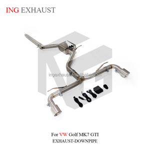 Sistema <span class=keywords><strong>de</strong></span> Escape Catback ING para Volkswagen <span class=keywords><strong>Golf</strong></span> MK7 <span class=keywords><strong>GTI</strong></span>, Tubo <span class=keywords><strong>de</strong></span> Acero Inoxidable con Silenciador con Válvulas, Buen Precio, Pieza <span class=keywords><strong>de</strong></span> Rendimiento Automotriz - Product Image 3
