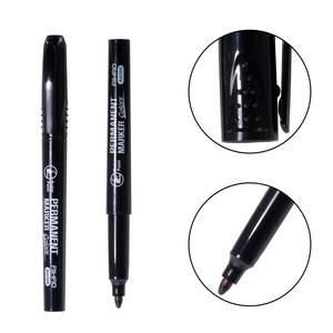 Bút đánh dấu vĩnh viễn 24 mảnh màu đen đặt chiều rộng VIẾT 6mm để viết vĩnh cửu trên giấy - Product Image 2