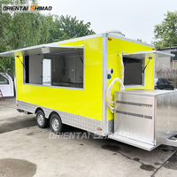 Kingseven-chariot de boules de méat Oriental, camions alimentaires, à double pont, remorque de nourriture mobile