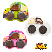 Coup de cœur TikTok : Gobelets de biscuits au chocolat en forme de voiture avec crème chocolatée riche et sauce à tremper, parfaits pour les collations scolaires des enfants