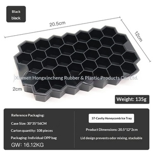 Bandeja de silicona para cubitos de hielo HD-HIM37C de 37 celdas con diseño multicapa superpuesto invertido, fácil de desmoldar - Product Image 6