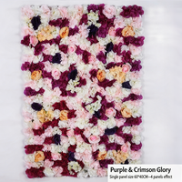 Panneau mural de fleurs artificielles roses et blanches, roses, pivoines, hortensias, toile de fond de fleurs artificielles pour mariage, fête, salon, décoration de fenêtre