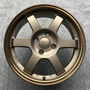 4x4 15inch 15x7 4x100 35 offset 73.1 cb deep dish 6 spokes alloy wheel