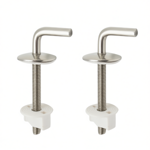 Kit de bisagras de repuesto S009K para asientos de inodoro, tornillo metálico con base de plástico - Product Image 3