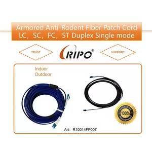 สายแพตช์หุ้มเกราะแบบสองทางสายแพตช์ไฟเบอร์โหมดเดียวหุ้มเกราะ lc/sc/fc/st ตัวเชื่อมต่อทองแดงเกรดอุตสาหกรรม - Product Image 2