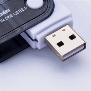 Lecteur de cartes USB 2.0 haute vitesse SD MS T-flash M2 4 en 1 pour PC et téléphone portable - Product Image 3