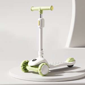 Patinete Infantil con Plegado de un Clic, Freno de Seguridad, Manillar Ajustable en 4 Niveles, Asiento Desmontable, Rodamientos Suaves, 3 Ruedas, Capacidad Máxima de 60 kg - Product Image 2