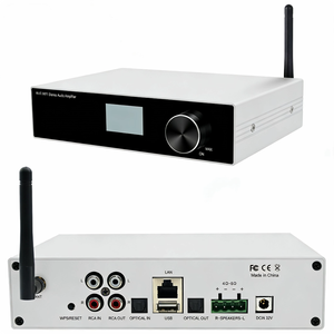 Amplificateur Réseau Domestique <span class=keywords><strong>HiFi</strong></span> 100Wx2 CL-500W AirPlay DLNA Tidal Connect Spotify WiFi pour <span class=keywords><strong>Ampli</strong></span> de Puissance en Alliage d'Aluminium 5.4 - Product Image 1