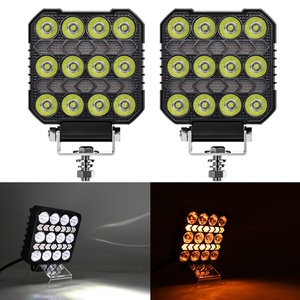 Feux de tracteur LED 4 pouces 30V, feux de brouillard tout-terrain, feux de travail carrés LED pour JEEP, camions, véhicules tout-terrain, équipements, bateaux - Product Image 5