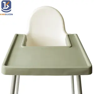 Силиконовый коврик с полным покрытием для противоугонного детского высокого стула, поднос для противоугонного высокого стула