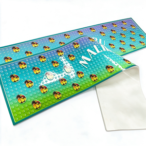 Tapis de bar personnalisé avec logo, durable, réutilisable, écologique, antidérapant, imperméable, en silicone, pour bar, restaurant, maison - Product Image 5