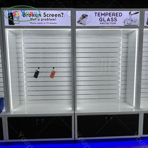 <span class=keywords><strong>Vetrina</strong></span> Espositiva per Custodie Cellulari e Accessori Tablet, <span class=keywords><strong>Mobile</strong></span> da Parete Semplice per Negozio di Telefonia e Riparazioni <span class=keywords><strong>con</strong></span> Pannello Dogato - Product Image 2