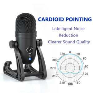 Micrófono de condensador con cancelación de ruido USB todo metal para estudio de grabación en vivo por <span class=keywords><strong>ordenador</strong></span>, micrófono de condensador con grabación en vivo, todo tipo de metal - Product Image 4