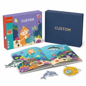 Libro Magnetico Personalizzato Mondo Marino, Gioco di Abbinamento Animali Marini Montessori, Libro Educativo per Bambini OEM - Product Image 1
