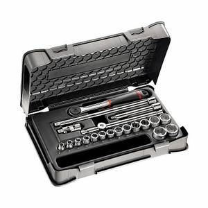 Jeu de douilles hexagonales chromées de 20 pièces dans un boîtier en ABS pour réparations-Support OEM personnalisable - Product Image 1