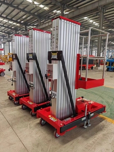 Lift Gunting Listrik Kapasitas 300lbs 500lbs 600lbs, Tinggi 20 ft 6m 7m 8m 9m 10m, Hidrolik Tugas Berat untuk Konstruksi, Dari Cina - Product Image 6