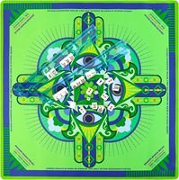 Tapis de mahjong américain 4 joueurs en néoprène, pliable, moderne, antidérapant, insonorisé, avec logo personnalisé, épaissi, imperméable, 800 mm x 800 mm