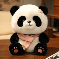 Nouveau lever du soleil sur mesure princesse gros Panda poupée jouet belle douce peluche acrylique tricoté écharpe Style peluche Panda PP coton maille