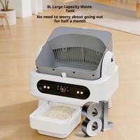 Nouvelle Arrivée Bac à Litière Intelligent Entièrement Automatique pour Chat, Grande Capacité, Anti-éclaboussures, Nettoyage Électrique, Style Ouvert, Toilette pour Chat Facile à Nettoyer