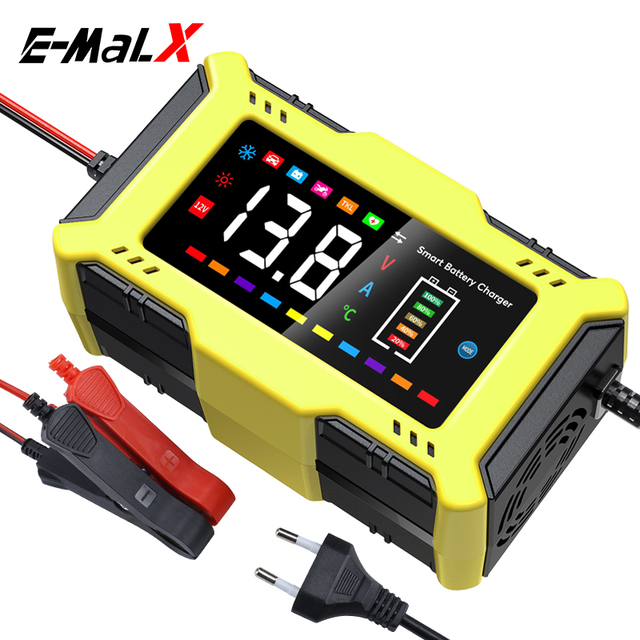 12v6A Smart Pulse Repair Car Motorcycle Battery Charger and Maintainer