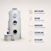 Système de dépoussiérage humide à tour de décapuchonnage en polypropylène (PP) pour l'élimination des brumes acides et alcalines et le contrôle de la pollution atmosphérique des installations chimiques