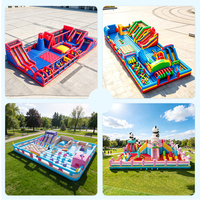 Parc gonflable pour la maison, mini-parc à thème gonflable, parc de jeux gonflable, parc d'obstacles gonflable, aire de jeux gonflable