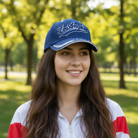 Casquette de baseball personnalisée avec logo brodé en 3D, casquette de sport Los Angeles LA, casquette structurée à 6 panneaux en sergé de coton, casquettes de papa, fabrication OEM