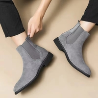 Chaussures habillées formelles pour hommes, bottes en cuir, Desert Chukka