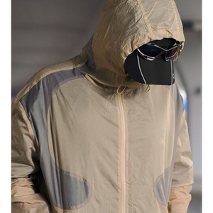 <b>Men's</b> <b>Lightweight</b> Breathable Zip-up Anork Safari Windbreaker Custom Logo Fastpacking Outdoor Hiking Rain <b>Jacket</b> Thin Thickness - Product Image 4