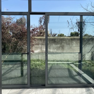 Cửa sổ trượt Hợp kim nhôm cho biệt thự sang trọng nhập cảnh Cơ chế trượt dễ dàng với công nghệ con dấu nén - Product Image 2